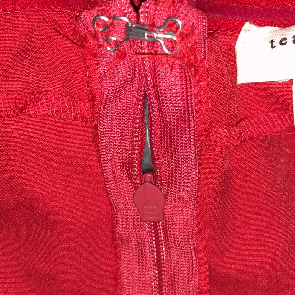 Forever 21 red ruffle wide leg jumpsuit - Picture 4 of 5